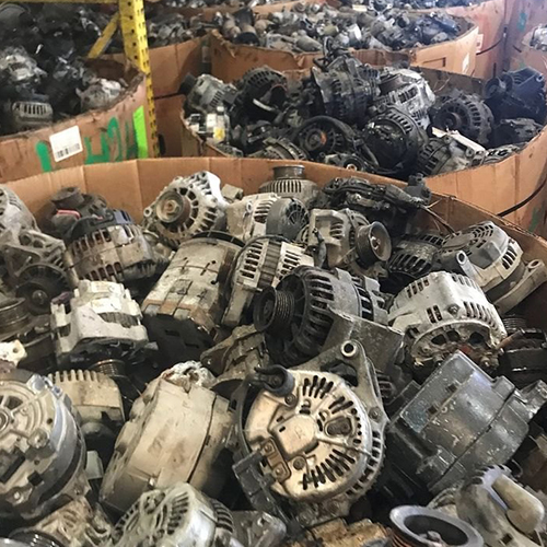 Cartons of fairly used electric motor scrap